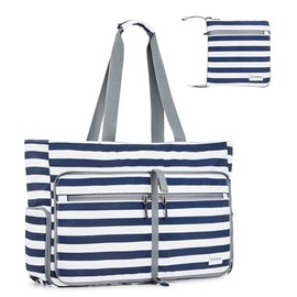 G4Free Extra Large Beach Tote Bags Foldable Beach Bag with Zipper, Sandproof Beach Bag Waterproof Pool Bag