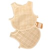 Fibre For Good Organic Cotton Fitted Bib 2 pack, Brown