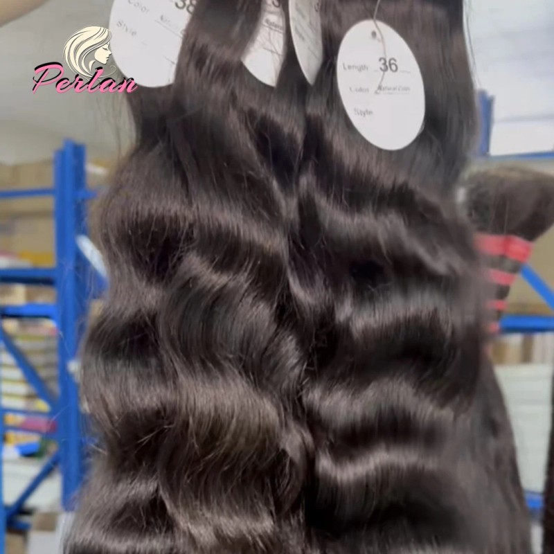 Natual RAW INDIAN HUMAN HAIR TEMPLE EXTENSIONSstyle: Body Wave, color: