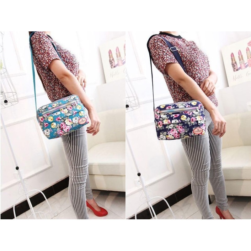 Plus Nao Plus Nao Women's Shoulder Bag, Canvas, Elegant, Floral
