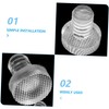 Gadpiparty 50pcs Transparent Rubber Bumpers with Stem Slip Pads for