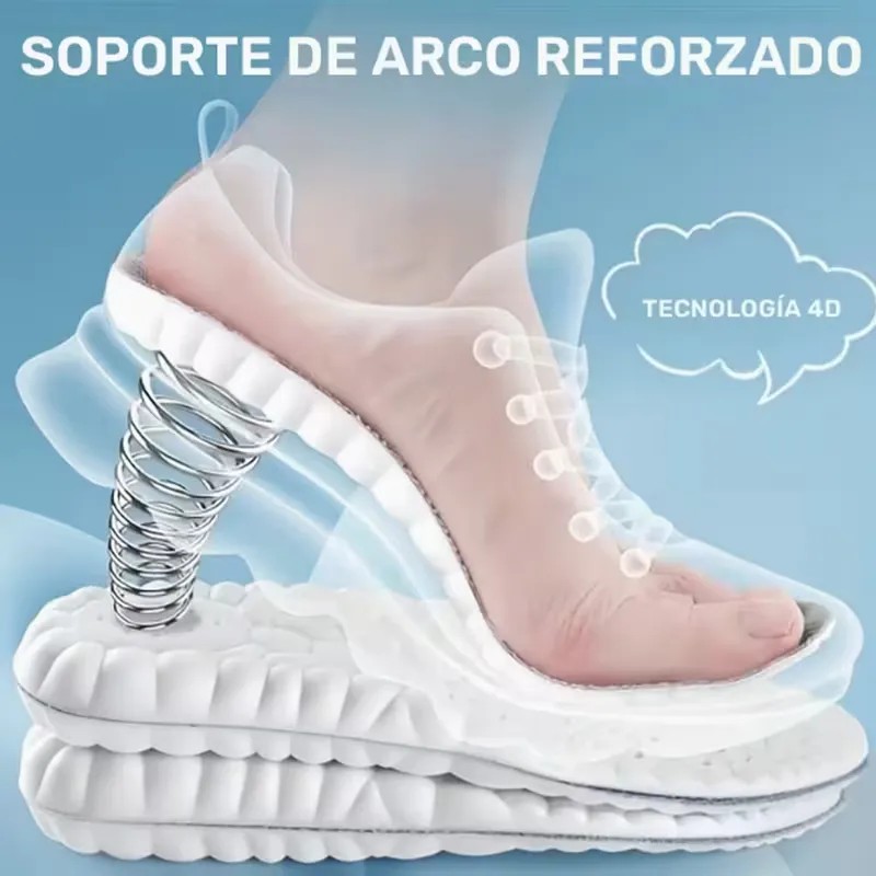 6 Pares Plantilla Ortopedica Deportiva De Gel Pie Plano 4d