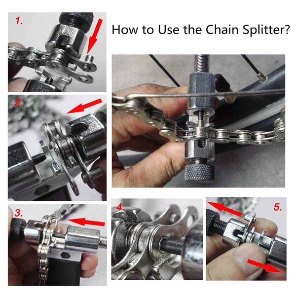 BeiLan Mountain Bike Repair Tool Kits, Bicycle Chain Cutter/Chain Remover/Bracket