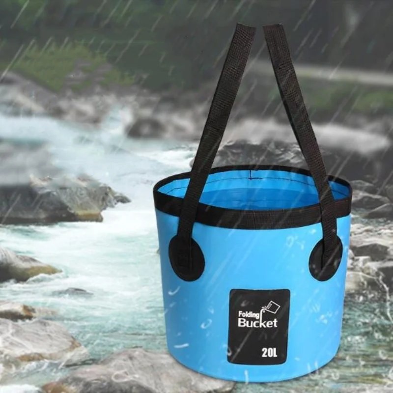 HomeCraft Collapsible Water Bucket Camping – Durable Space-Saving Construction, Home