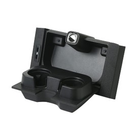 MYFANDOOR Split Bench Center seat Front Cup Holder Compatible with Ford F150 2015-2017 Replaces# FL3Z1813562AT FL3Z-1813562-AT (Front)