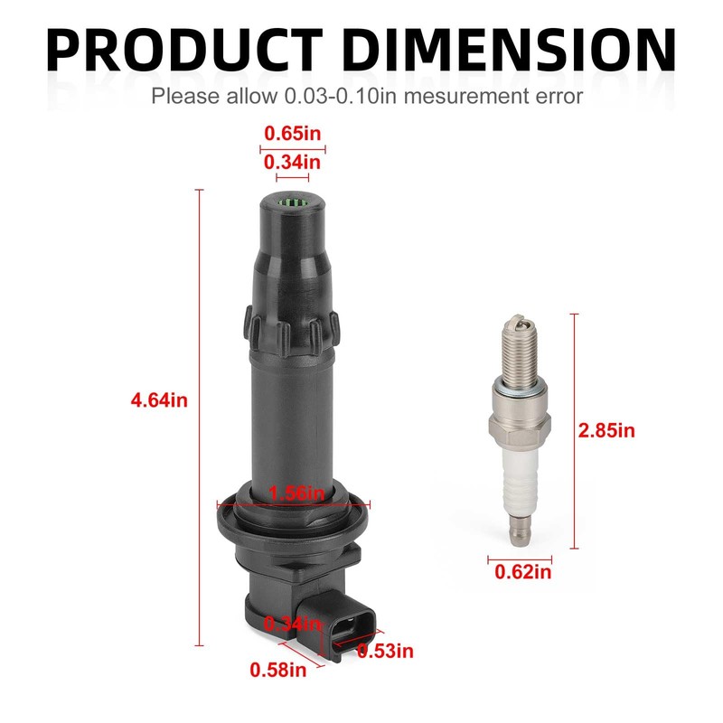 Ignition Stick Coil & Spark Plug for Kawasaki KX250F 2006