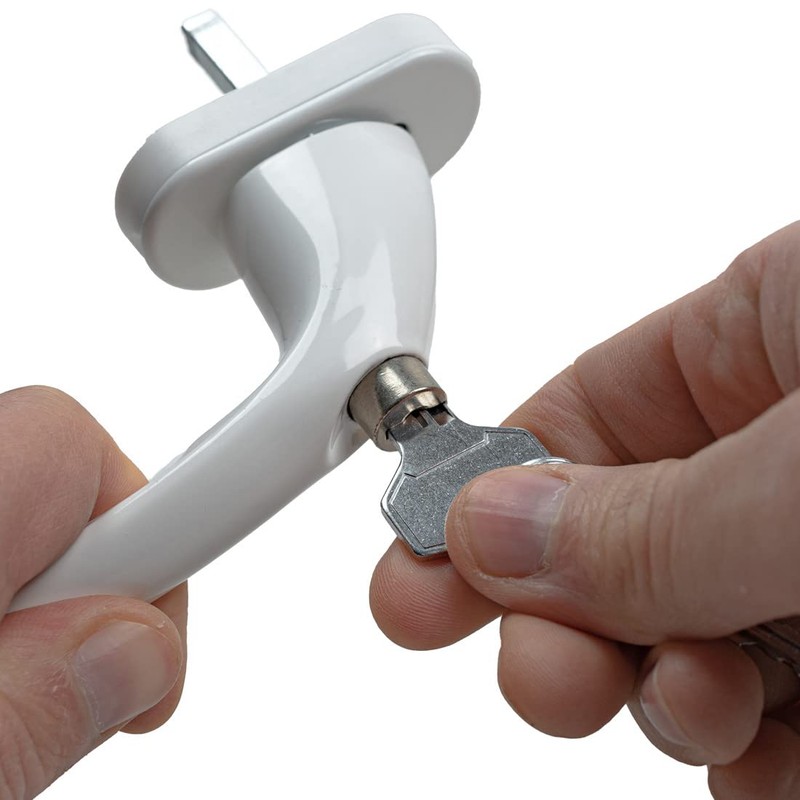 FELGNER Lockable window handle "Miami", high-quality aluminium handle, window knob
