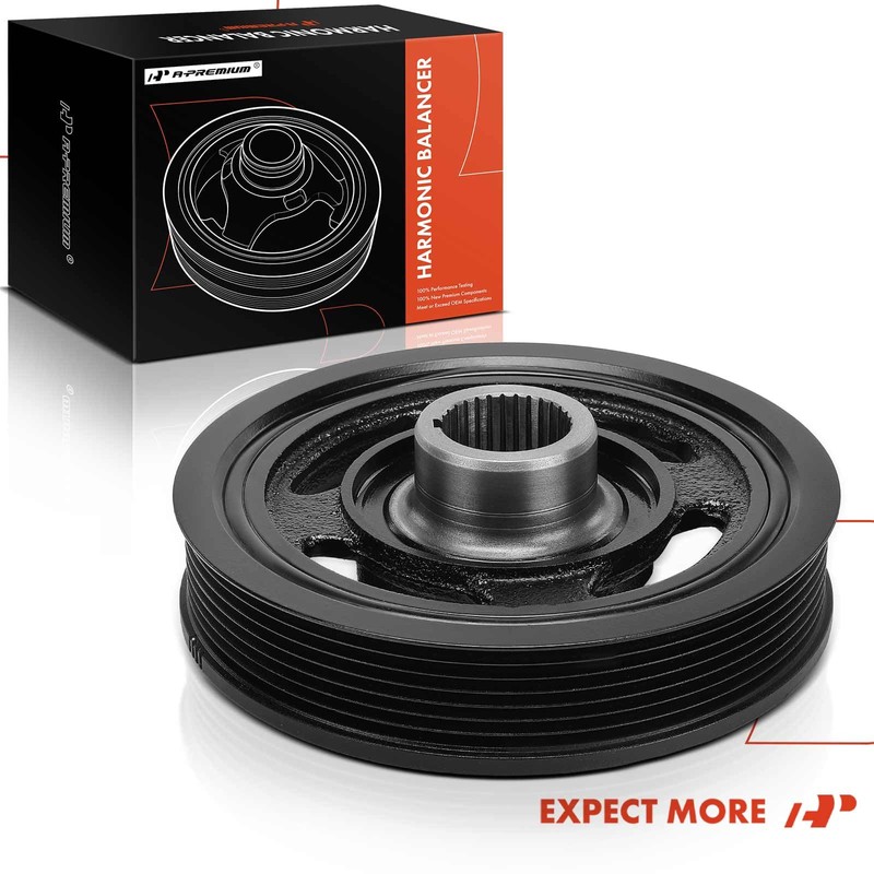 A-Premium Engine Harmonic Balancer Crankshaft Pulley Compatible with Honda CR-V