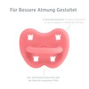 HEVEA Natural Rubber Soother Pacifier Orthodontic 3-36 Months Single-Pack (Guava)
