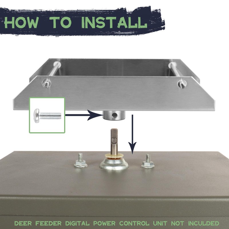 Highwild 12-Volt Spinner Plate for Deer Feeder - 1/4”