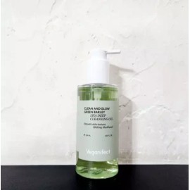 Vegan Effect 비건이펙트 클린 앤 글로우 청보리 LHA 딥 클렌징 오일 205ml 1개 Vegan Effect Clean & Glow Green Tea LHA Deep Cleansing Oil 205ml