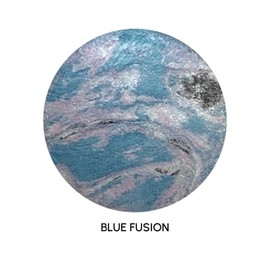 PRIMROSE BAKED MINERAL EYE FUSION, Natural Colorants, Natural Botanical Extracts, Paraben Free, Gluten Free, Vegan, Made in the USA. 1.8 g. (Blue Fusion)
