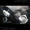 Caluxe Triangle Skeleton Automatic Mechanical Wrist Watch for Men with