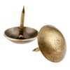 dophee 100Pcs 9x9mm Antique Brass Upholstery Nail, Tiny Decorative Upholstery