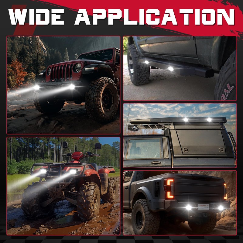 Flush Mount LED Pods 40W Spot CREE LED Bumper Backup