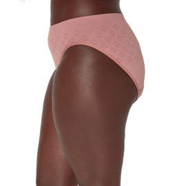 Bali Women's Beautifully Confident Seamless Period Underwear Hi-Cut, Light Leaks Protection, Smokey Purple Mauve