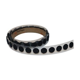 Findtape HL74 °C with Hook Only Coins/Dots: 1/2 in. x 12 ft. (Black)/Hook Side Only
