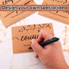 50pcs Coupon Books for Him Her, Kraft Paper Coupon Cards