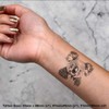 4 x 'Koala Portrait' Temporary Tattoos - Water Resistant, Skin-Safe,