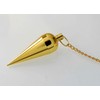 Péndulo de cono largo, péndulo de metal de latón, péndulo