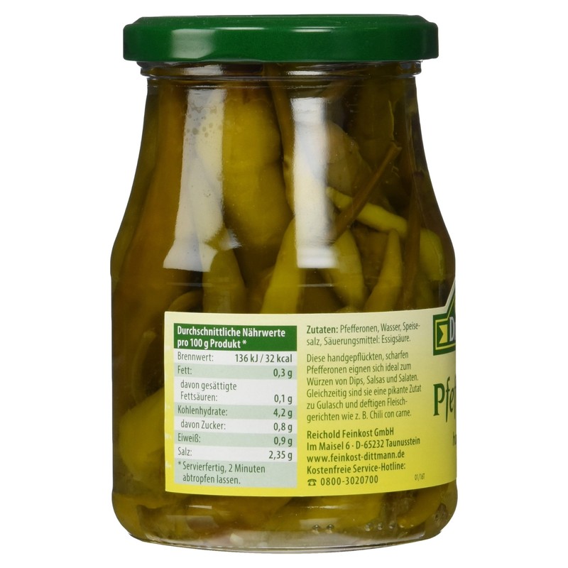 Feinkost Dittmann Pepperons Sharp, 165 g