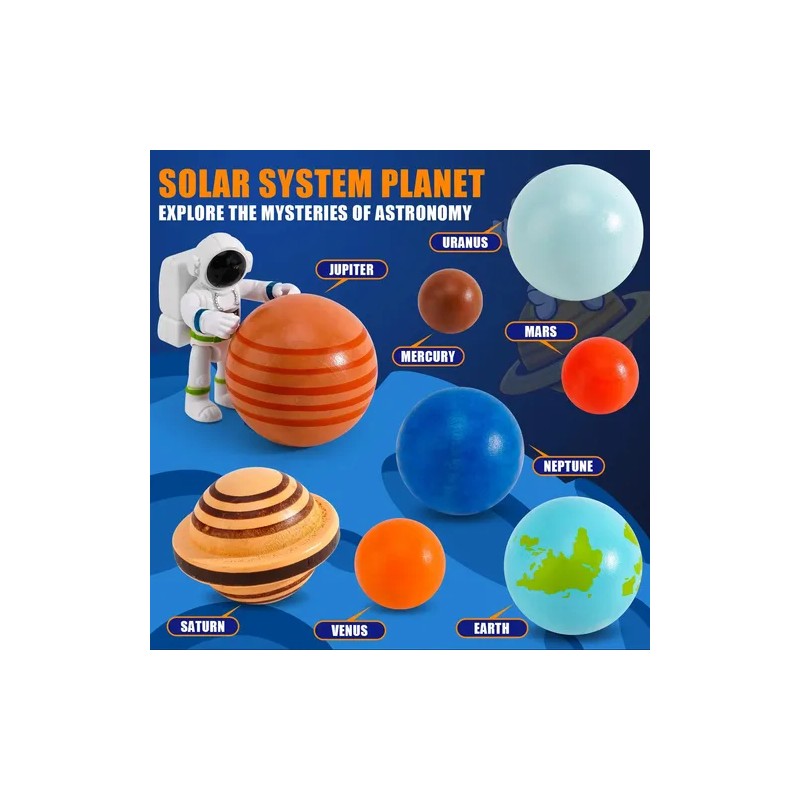 Juego Educativo De 30 Piezas Del Sistema Solar Montessori