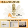 HOME MASTER HARDWARE 4 Pack Brass Plated Sliding Bolt Lock,3