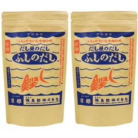 Fukushima Bonito Co., Ltd., Kyoto Dashiya's Specialty Dashi, 7.1 oz (200 g) x 2 Bags (Additive-free, Salt-free, Domestic), Bonito Flavored Bonito Shop for 100 Years in Kyoto (Soup Pack / 0.4 oz (10 g) x 20 Packs x 2 Bags x 2 Packs, Dashi Gift