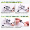 Guard4U 170Pcs M4 M5 M6 M8 M10 M12 Black Bolt