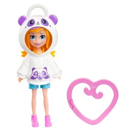 Polly Pocket Hoodie Friends Polly Panda Doll for Girls Ages 4 and Up