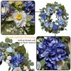 WANNA-CUL 24 Inch Spring Hydrangea Wreaths for Front Door,Valentines Day