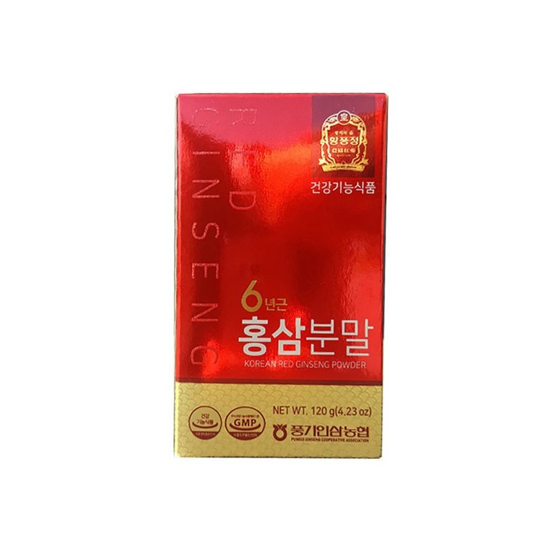 Hwangpungjeong 6년근 황풍정 홍삼분말 120g병/풍기/황풍정위탁판매몰 6-Year-Old Hong Sam Powder 120g