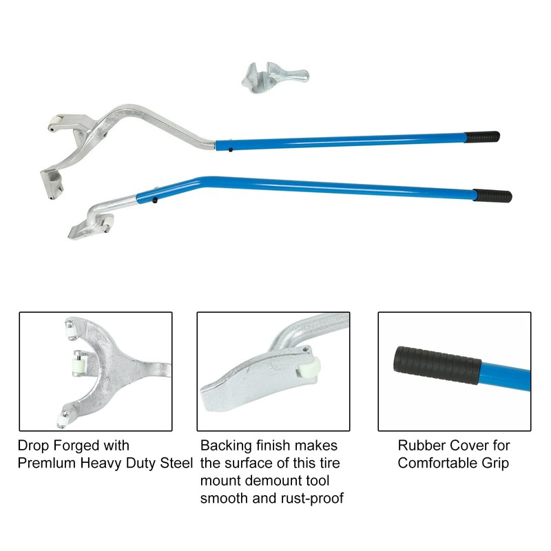 BLACKHORSE-RACING 22.5" to 24.5" Tire Changer Mount Demount Removal Tool