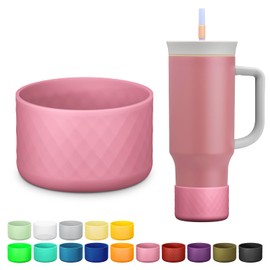 Silicone Boot for Owala 40 oz Tumbler with Handle, Anti-Slip Protective Sleeve for Stainless Steel Triple Layer Insulated Travel Tumbler Accessories