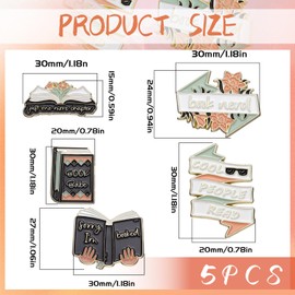 5 Pcs Pin Badges, Enamel Pin Funny Pins Pins Badges Lanyard Pins Cute Pin Funny Badges for Backpacks Clothing Hats Decor Diy Craft Accessories (Style 1)