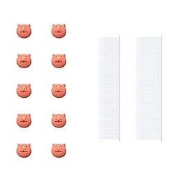 umttery Duvet Clips Gun Accessories, 24 Pieces of Pink Pig Pattern Silicone Buttons, 100pcs 1 inch Plastic Pins, 100pcs 0.6 inch Plastic Pins