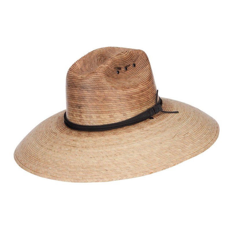 Palm Braid Band Lifeguard Hat - Dk Palm L