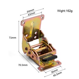 Color-Zinc Self Locking Foldable Hinges,Folding Table Leg Brackets,180 Degree Foldable Hinges for Furniture Table Bed Leg