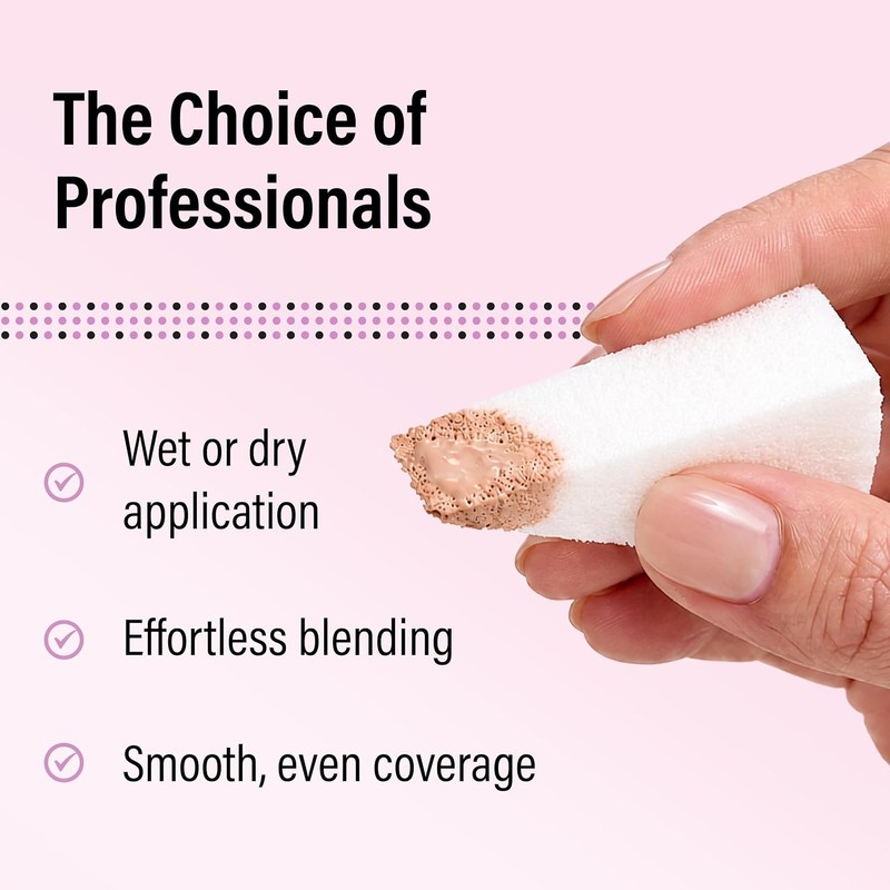 Artist's Choice Makeup Sponge Mini Applicator Wedges (100 Count)