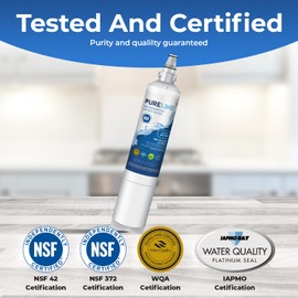 PureLine Replacement for LG lt600p refrigerator water filter, Compatible with Kenmore 9990, LG LT600P, KENMORECLEAR 46-9990, WFC2001, 5231JA2006A-S, Refrigerator Water Filter