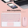 BT Keyboard Mouse Combo BT3.0 Wireless Rechargeable Keyboard Ergonomic Mouse