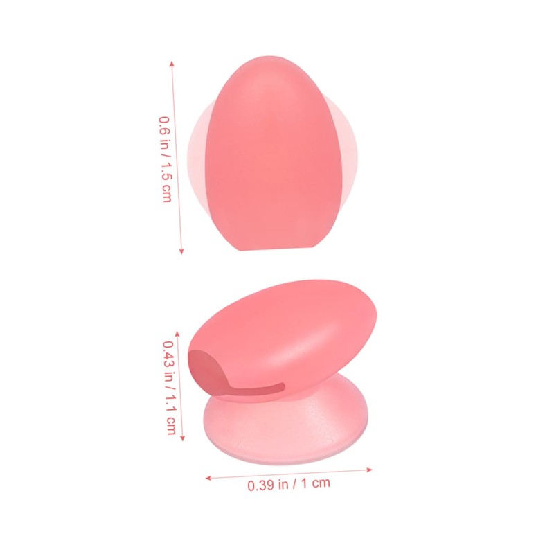 FOMIYES 8pcs Lip Brush Set Cosmetic Spatula Holder Makeup Protector
