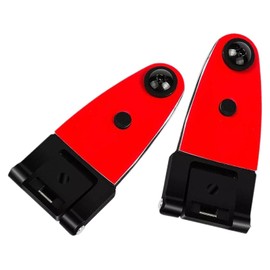 Milageto 2 Pieces Glass Rear Window Hinges 53248 71543 for Leer 100XL 100LE Truck Cap