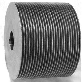 PVJ45X12.MPB Ametric® Poly V Pulley, Metric J Profile, 12 Grooves, 45 mm Pitch Diameter, Bored for a Min Plain Bore, (Mfg Code 1-023)