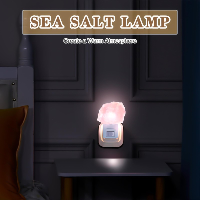 3 Pack Himalayan Salt Lamp Night Light Crystal Night Light