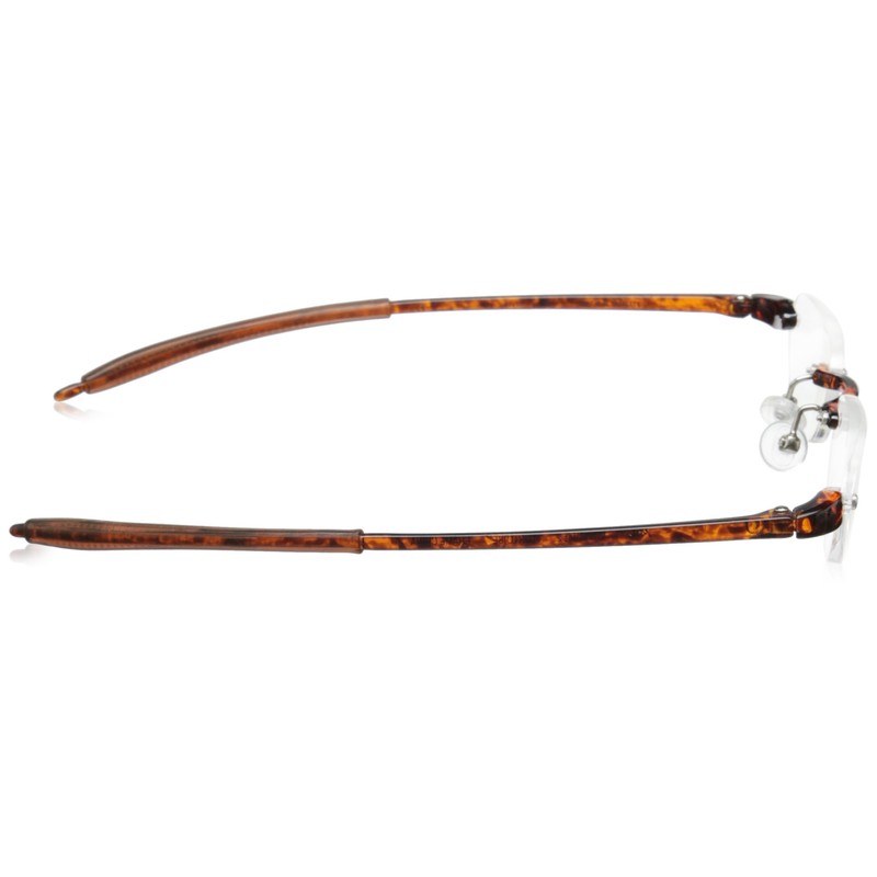 Visualites Vis2 VIS2TOR20 Rimless Reading Glasses, Tortoise, 48 mm