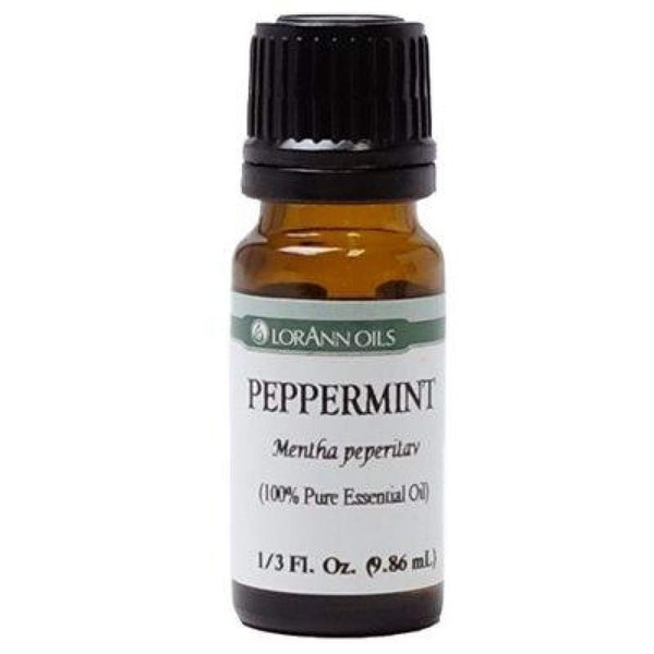 LorAnn Peppermint Oil (100% Pure Food Grade Essential Oil), 1/3 ounce Dropper Bottle
