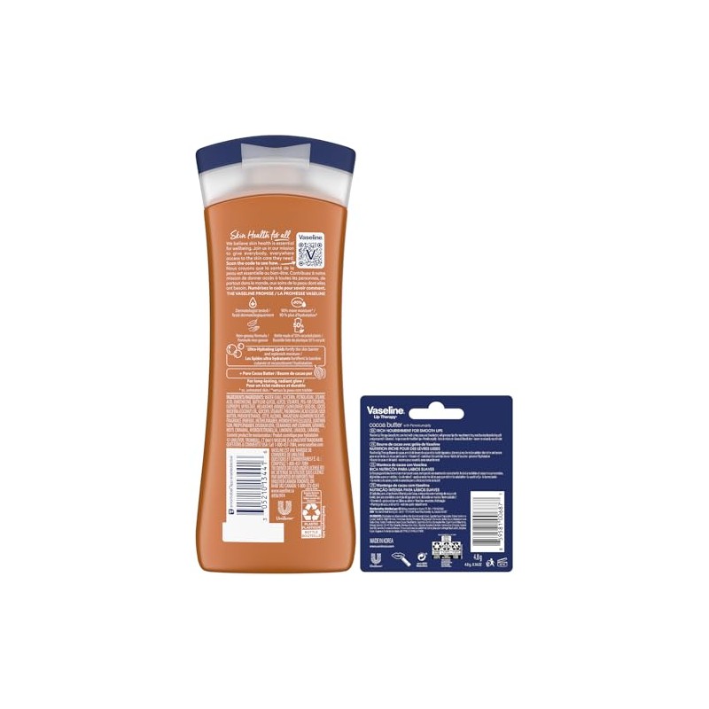 Vaseline Intensive Care Cocoa Butter Deep Conditioning Lotion, 10 Ounce