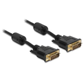 Delock 83192 DVI Stecker auf DVI Stecker Kabel (24+1-polig, 5m)