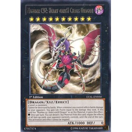 Yu-Gi-Oh! - Number C92: Heart-eartH Chaos Dragon (LVAL-EN050) - Legacy of the Valiant - 1st Edition - Rare